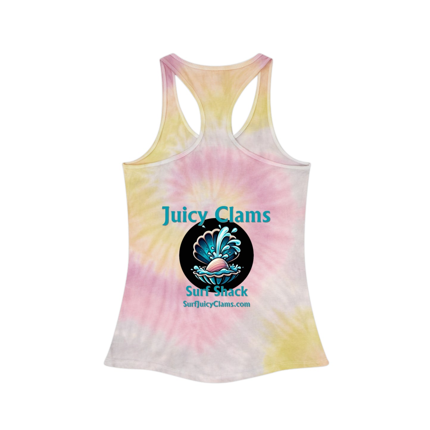 Juicy Clams Tie Dye Racerback Tank Top (A004)