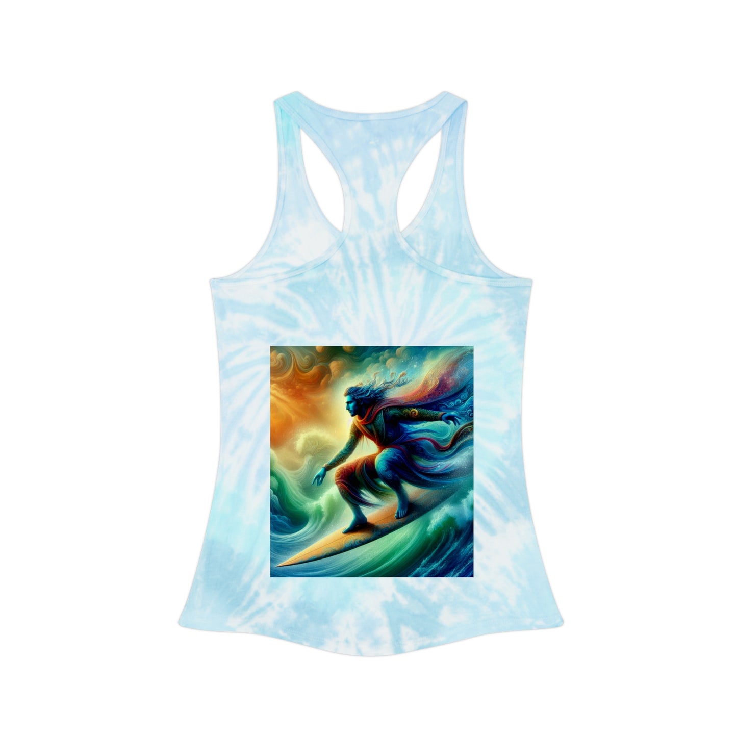 Juicy Clams Tie Dye Racerback Tank Top (D029)