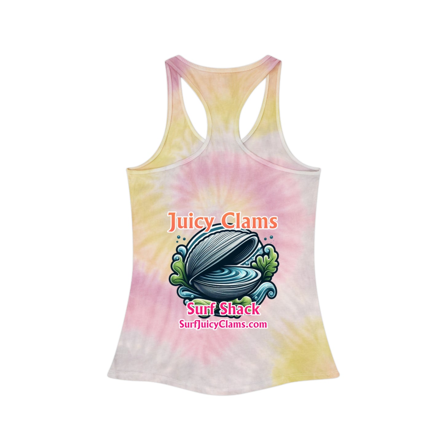 Juicy Clams Tie Dye Racerback Tank Top (A013)