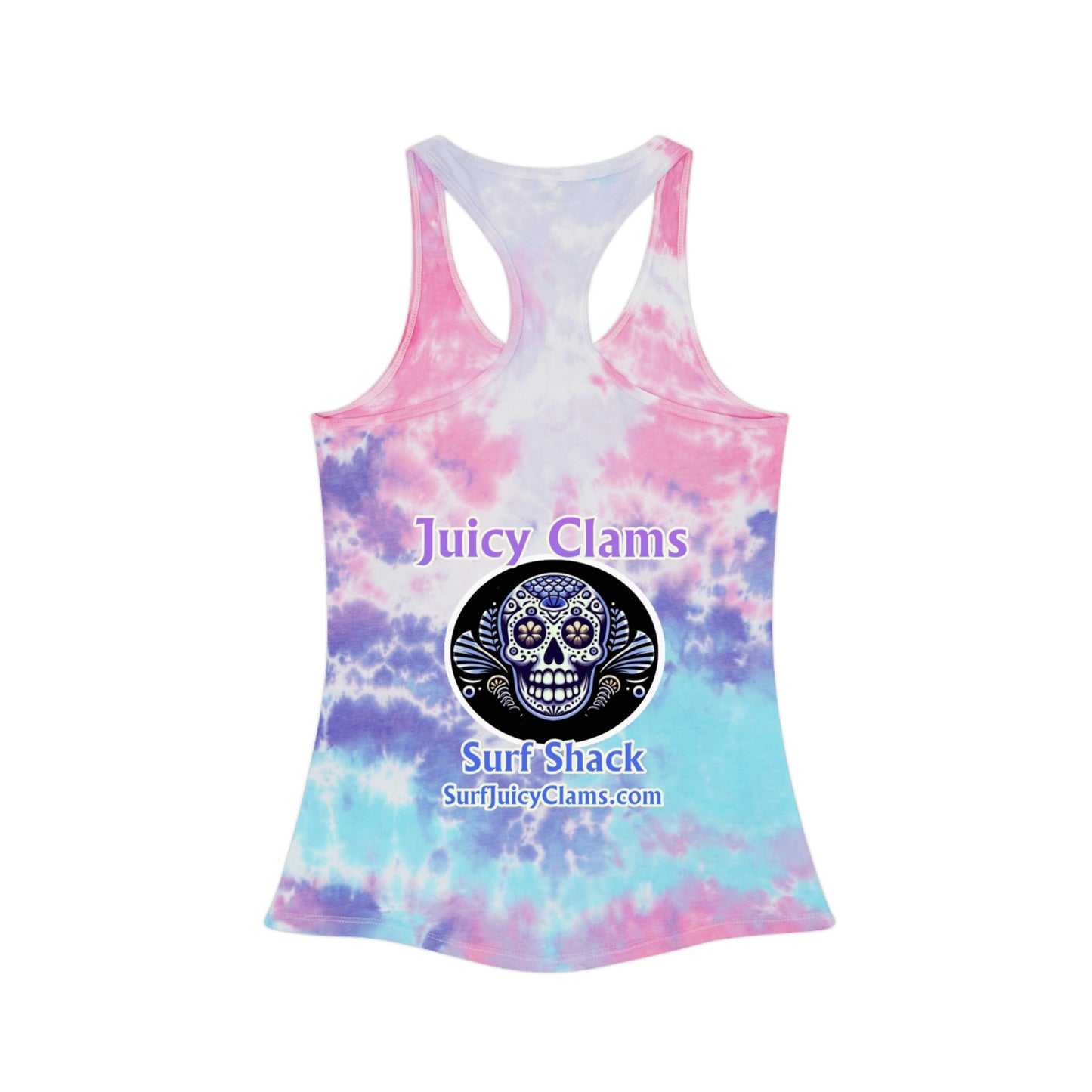 Juicy Clams Tie Dye Racerback Tank Top (A006)
