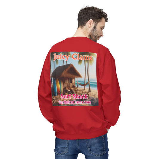 Juicy Clams Unisex Midweight Fleece Crewneck Sweatshirt (S004)