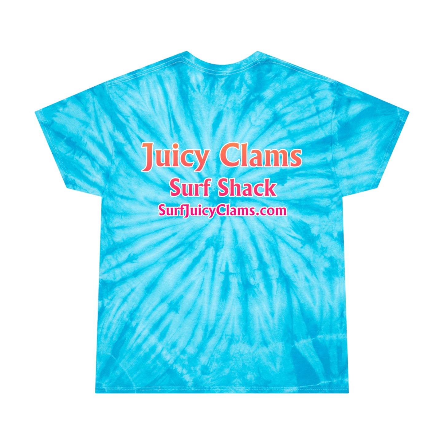 Juicy Clams Unisex Logo Cyclone Tie-Dye T-Shirt (A200)