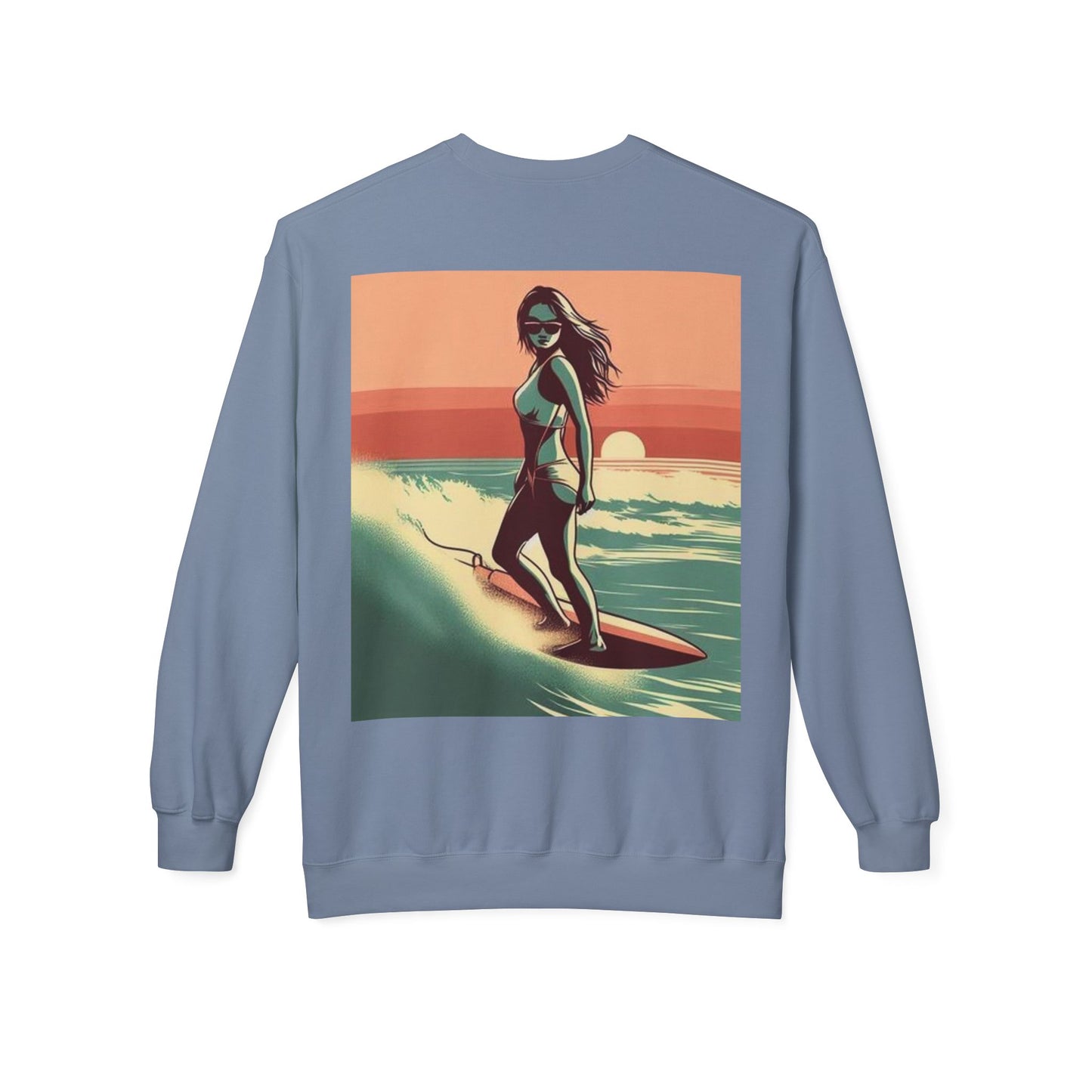 Juicy Clams Unisex Midweight Fleece Crewneck Sweatshirt (V059)