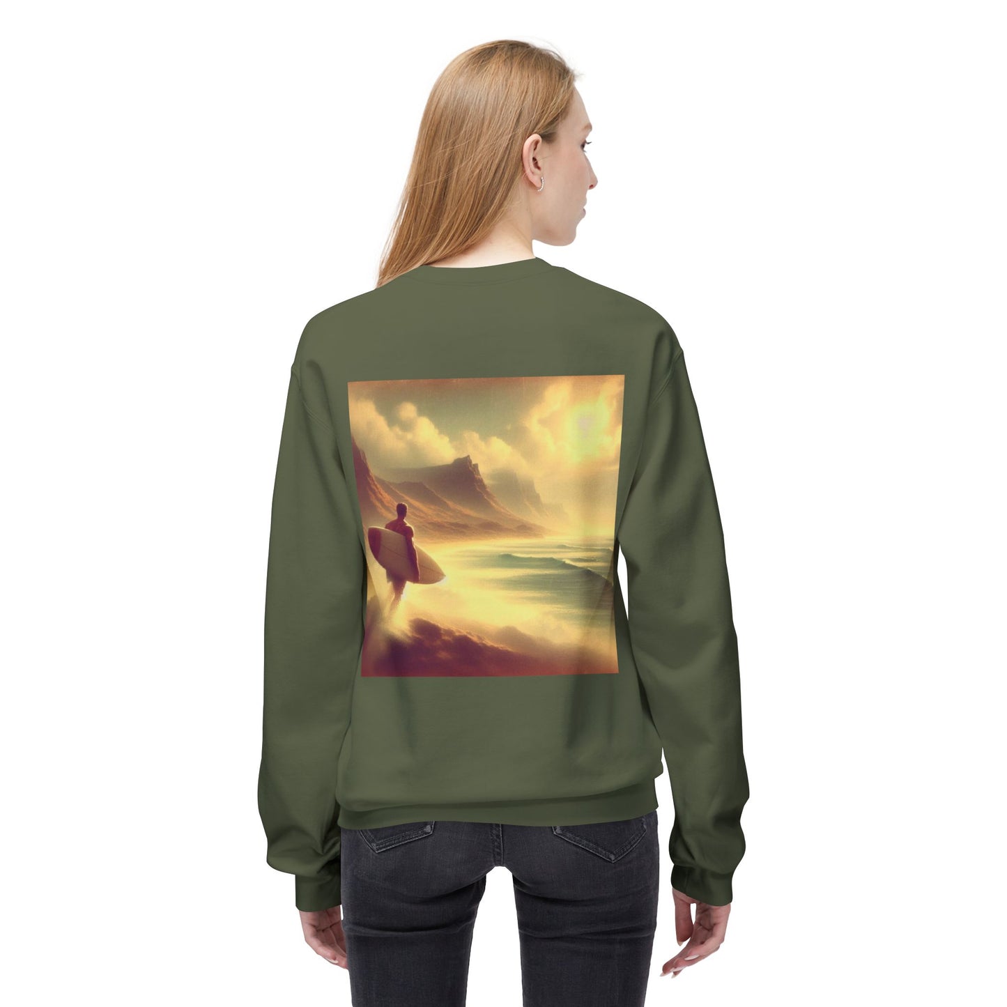 Juicy Clams Unisex Midweight Fleece Crewneck Sweatshirt (V047)