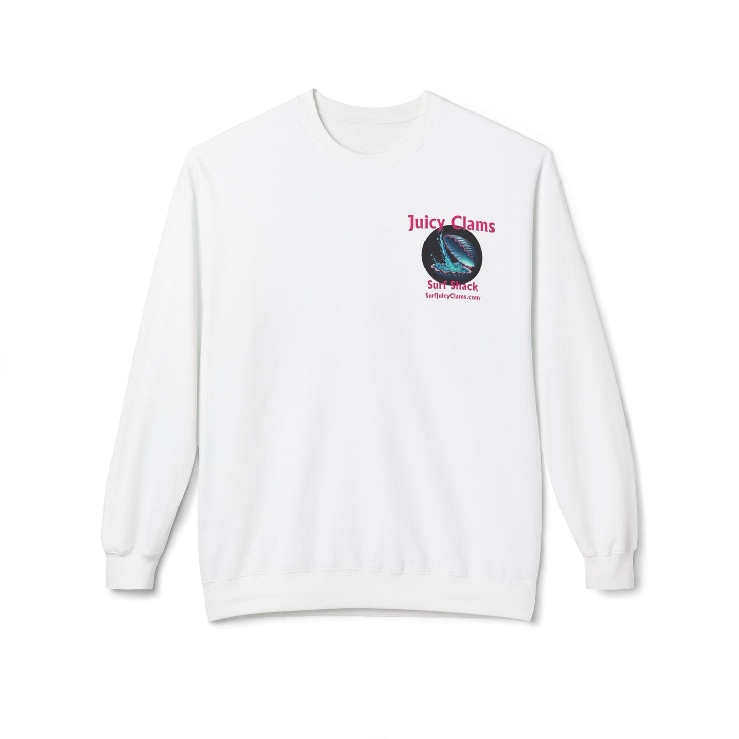 Juicy Clams Unisex Midweight Fleece Crewneck Sweatshirt (L010)