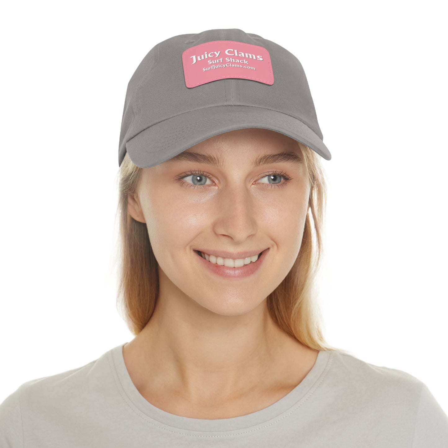 Juicy Clams Ball Cap with Pink Patch