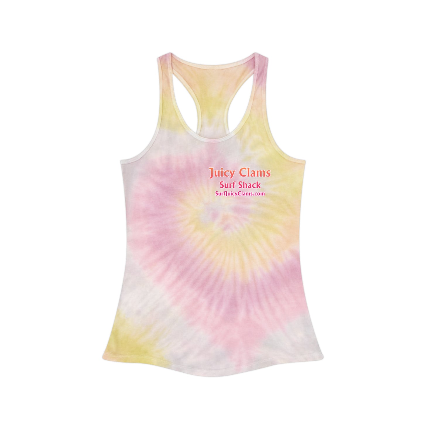 Juicy Clams Tie Dye Racerback Tank Top (A006)