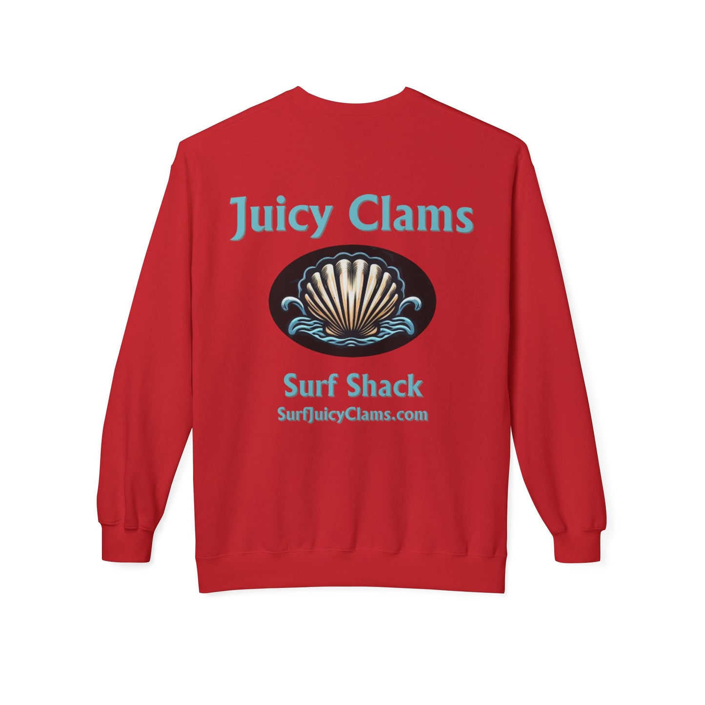 Juicy Clams Unisex Midweight Fleece Crewneck Sweatshirt (L003)