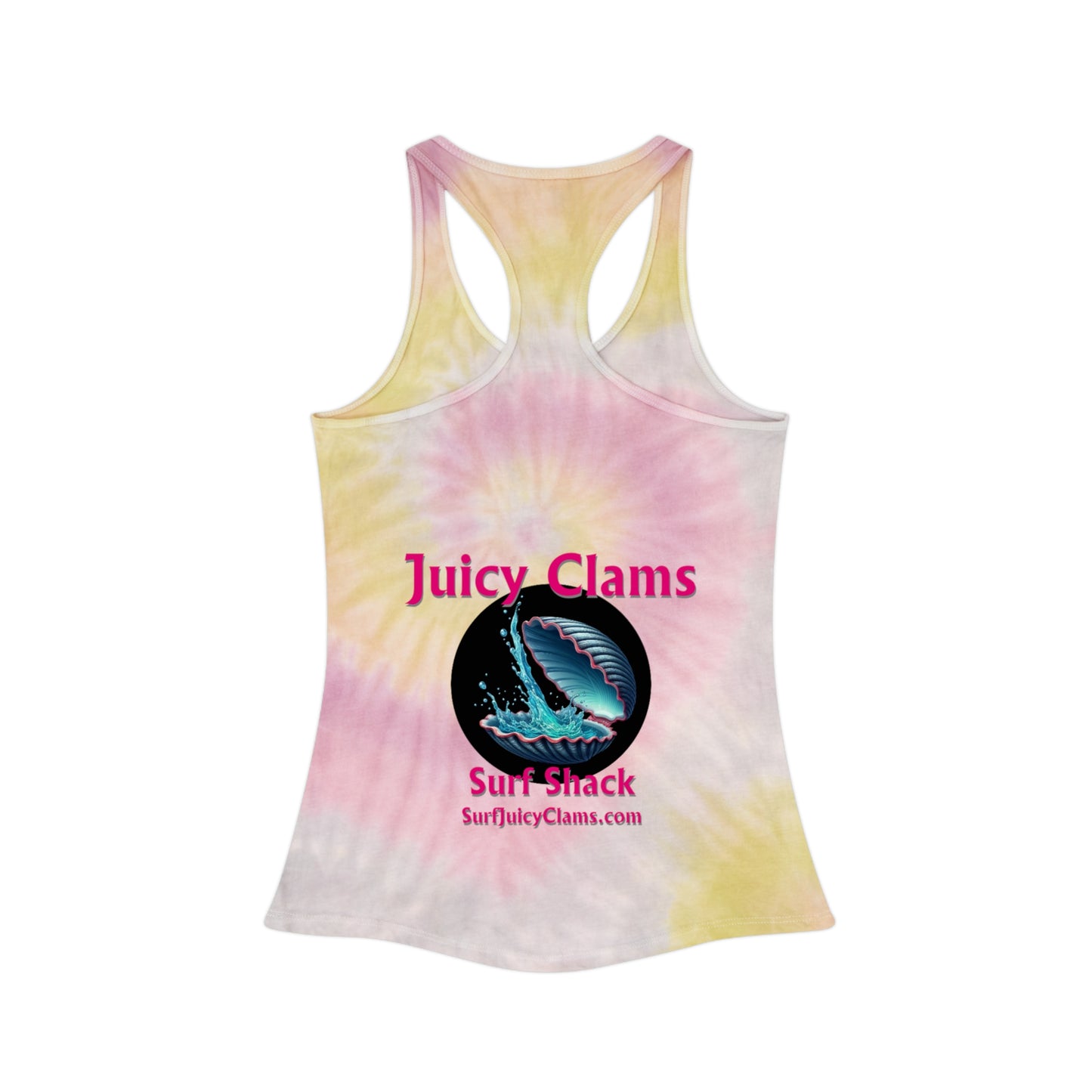 Juicy Clams Tie Dye Racerback Tank Top (L010)