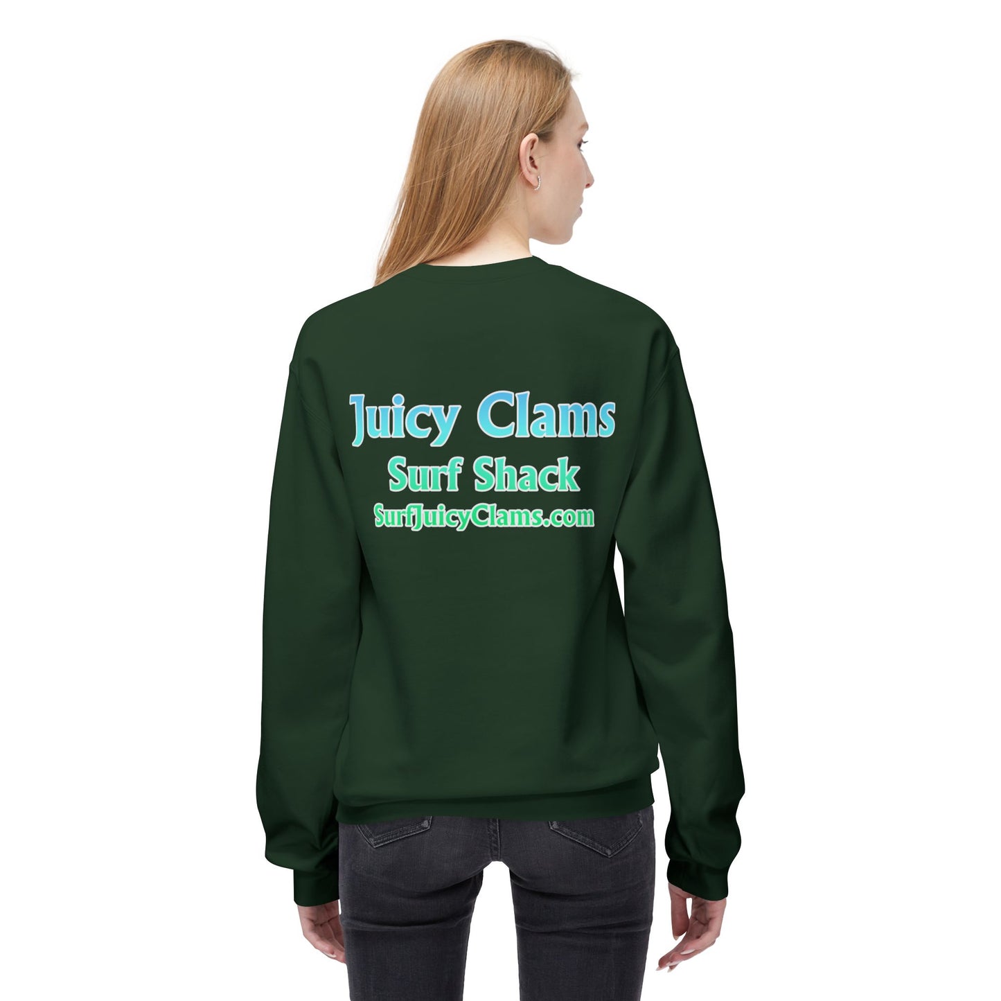 Juicy Clams Unisex Midweight Fleece Crewneck Sweatshirt (P205)