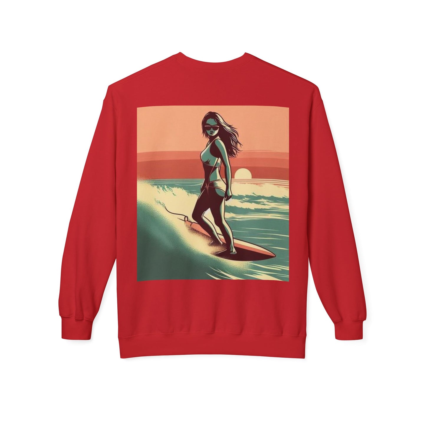 Juicy Clams Unisex Midweight Fleece Crewneck Sweatshirt (V059)