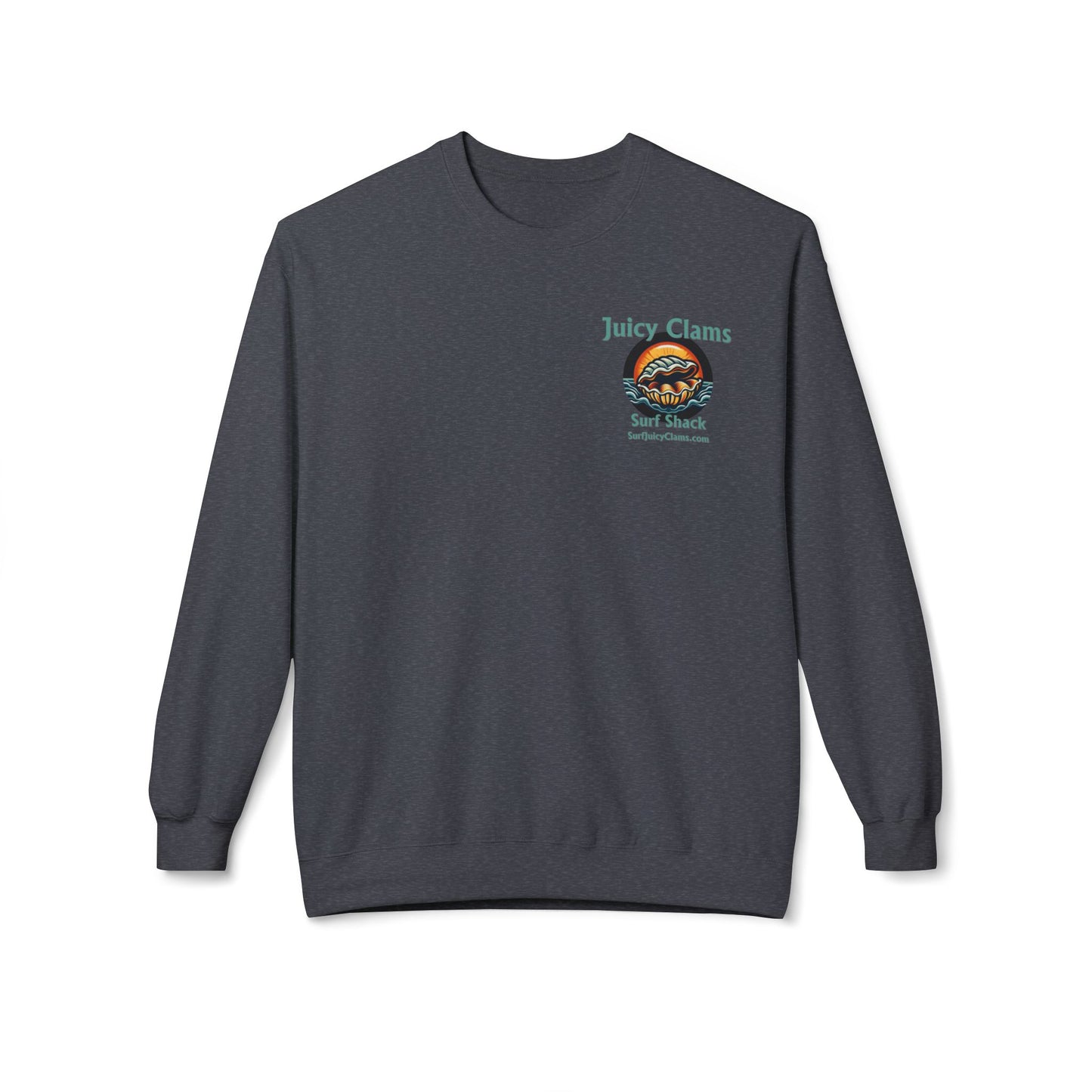 Juicy Clams Unisex Midweight Fleece Crewneck Sweatshirt (L002)