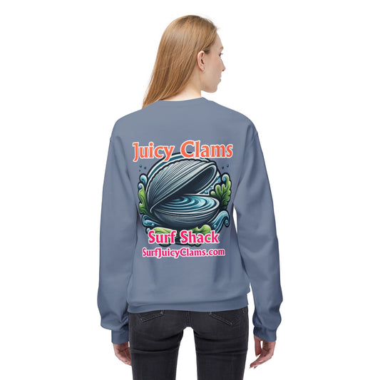 Juicy Clams Unisex Midweight Fleece Crewneck Sweatshirt (L026)