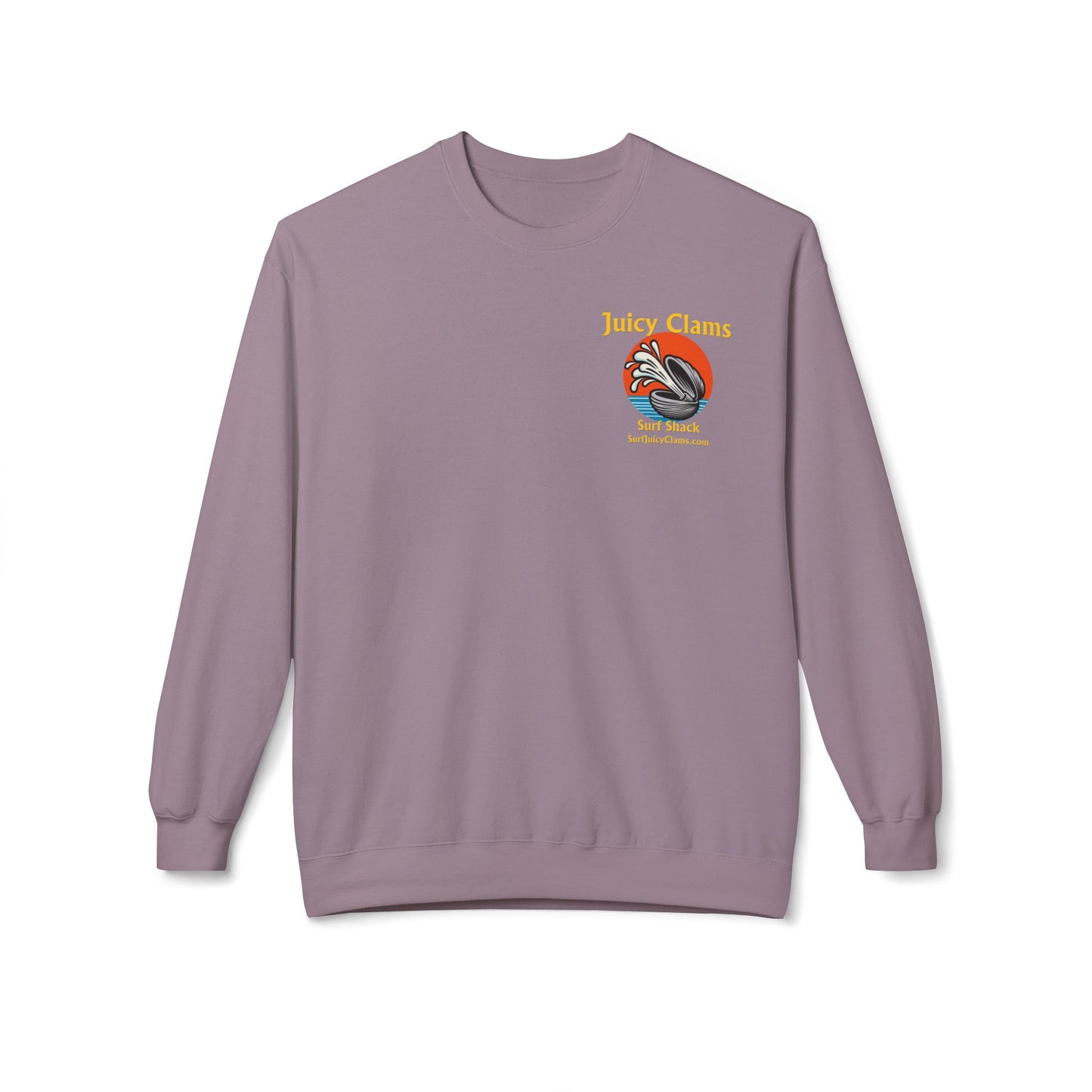 Juicy Clams Unisex Midweight Fleece Crewneck Sweatshirt (L005)