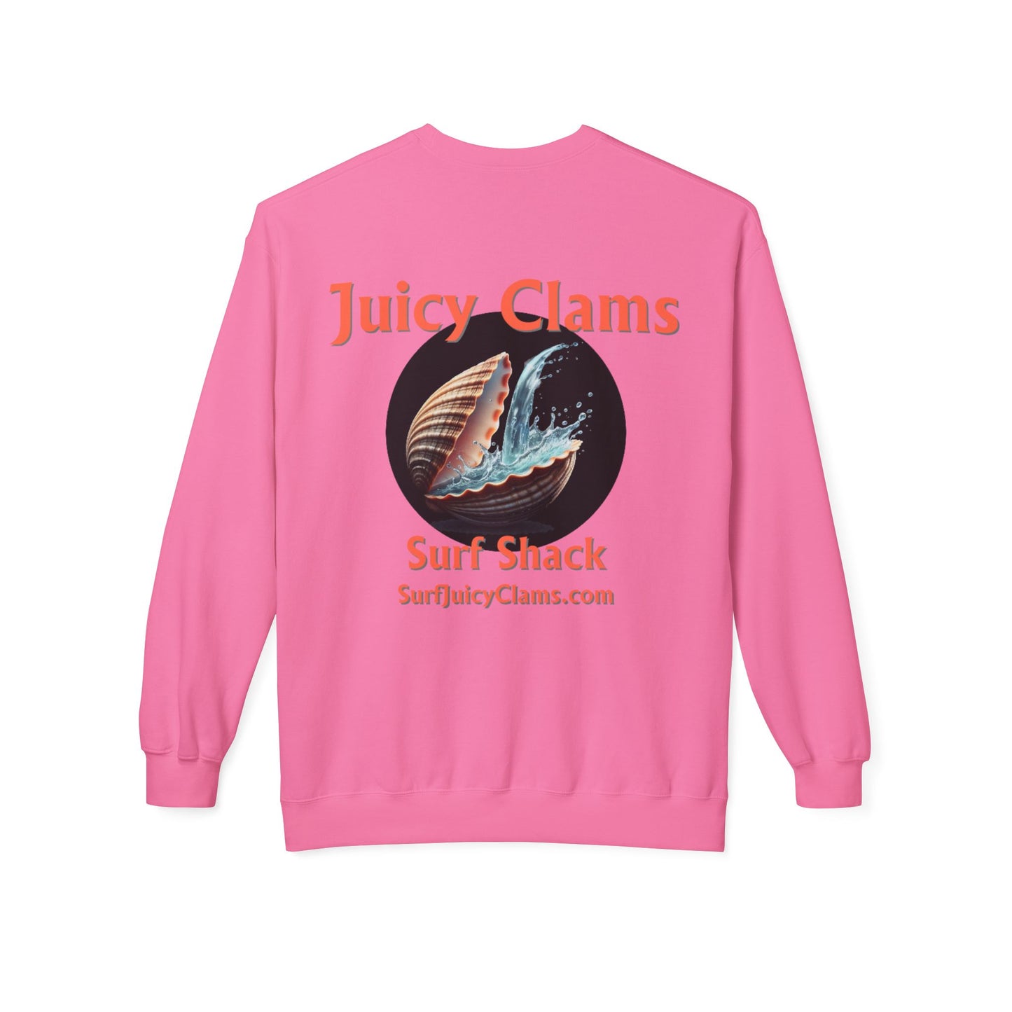 Juicy Clams Unisex Midweight Fleece Crewneck Sweatshirt (L007)