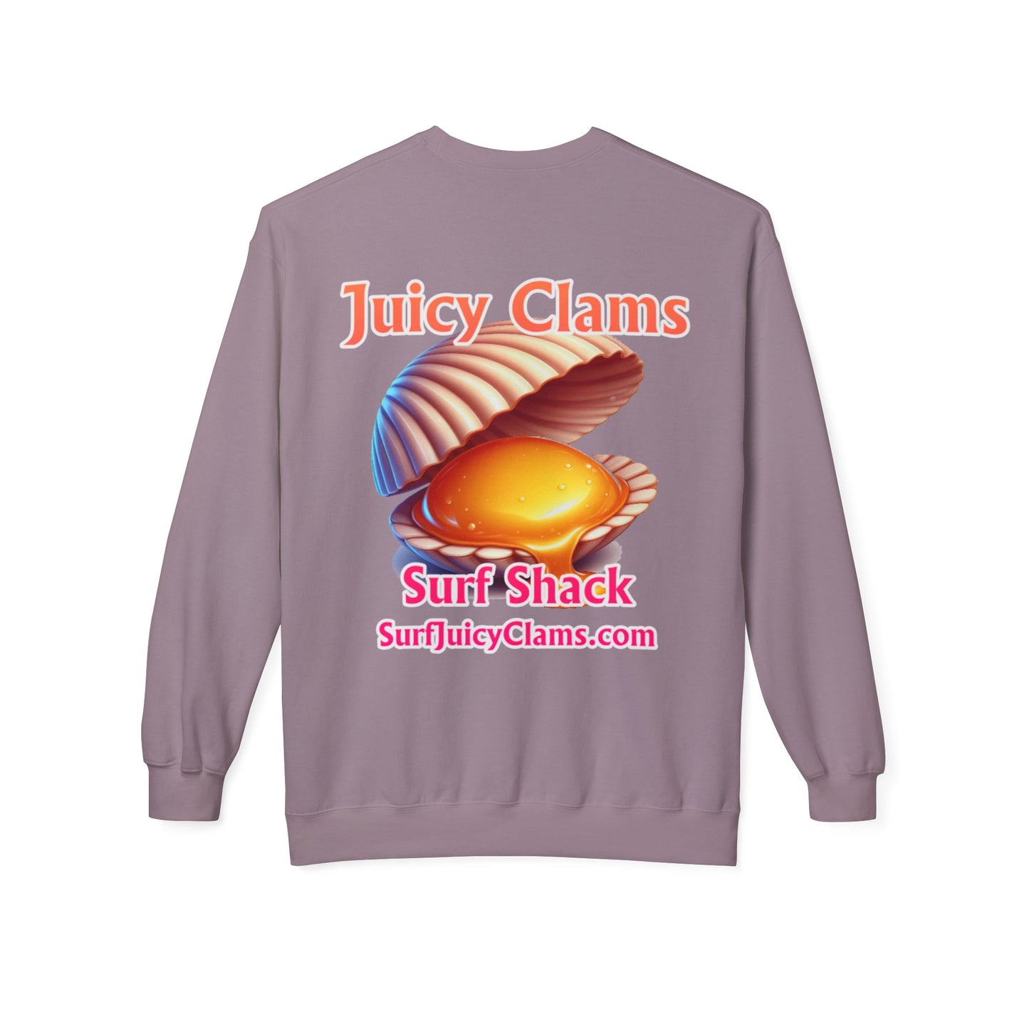 Juicy Clams Unisex Midweight Fleece Crewneck Sweatshirt (L025)