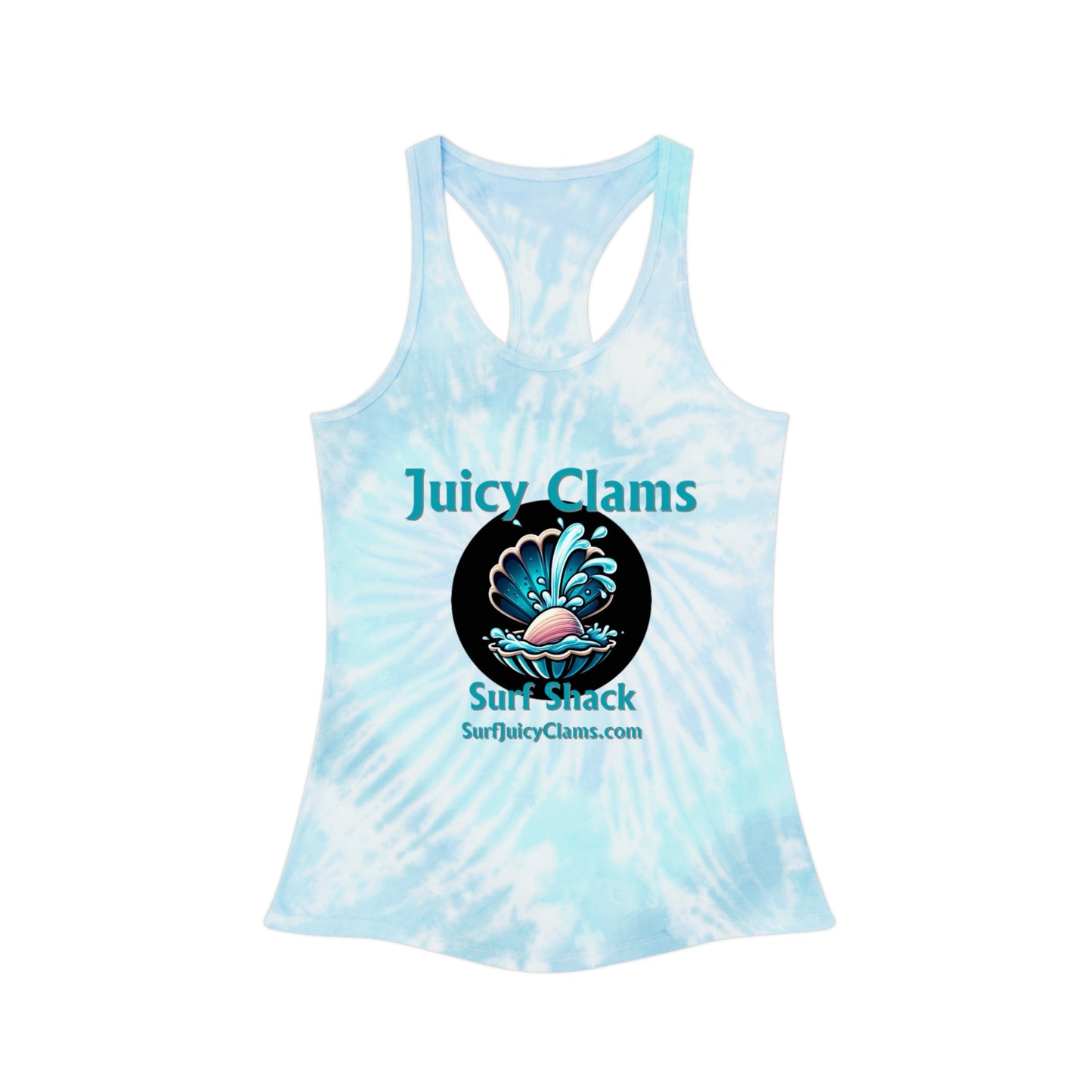 Juicy Clams Tie Dye Racerback Tank Top (L004)