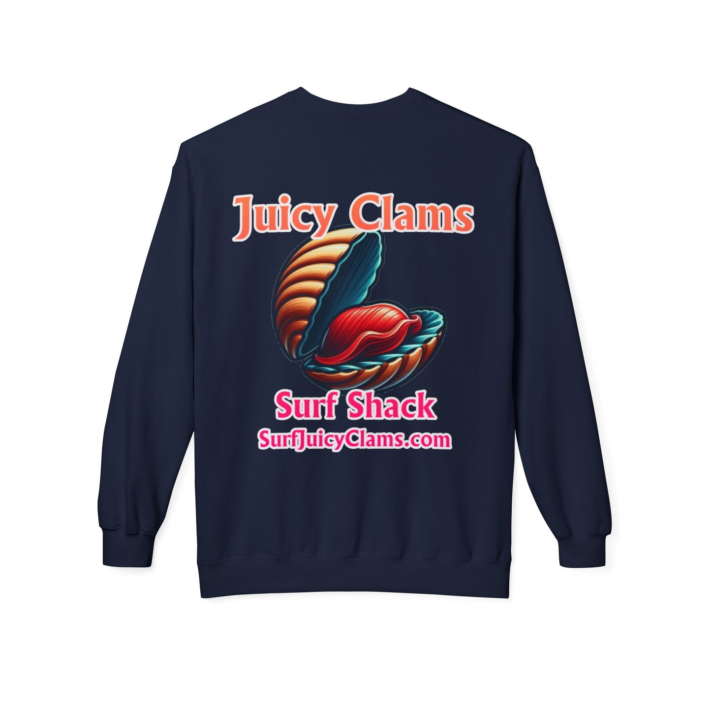 Juicy Clams Unisex Midweight Fleece Crewneck Sweatshirt (L024)