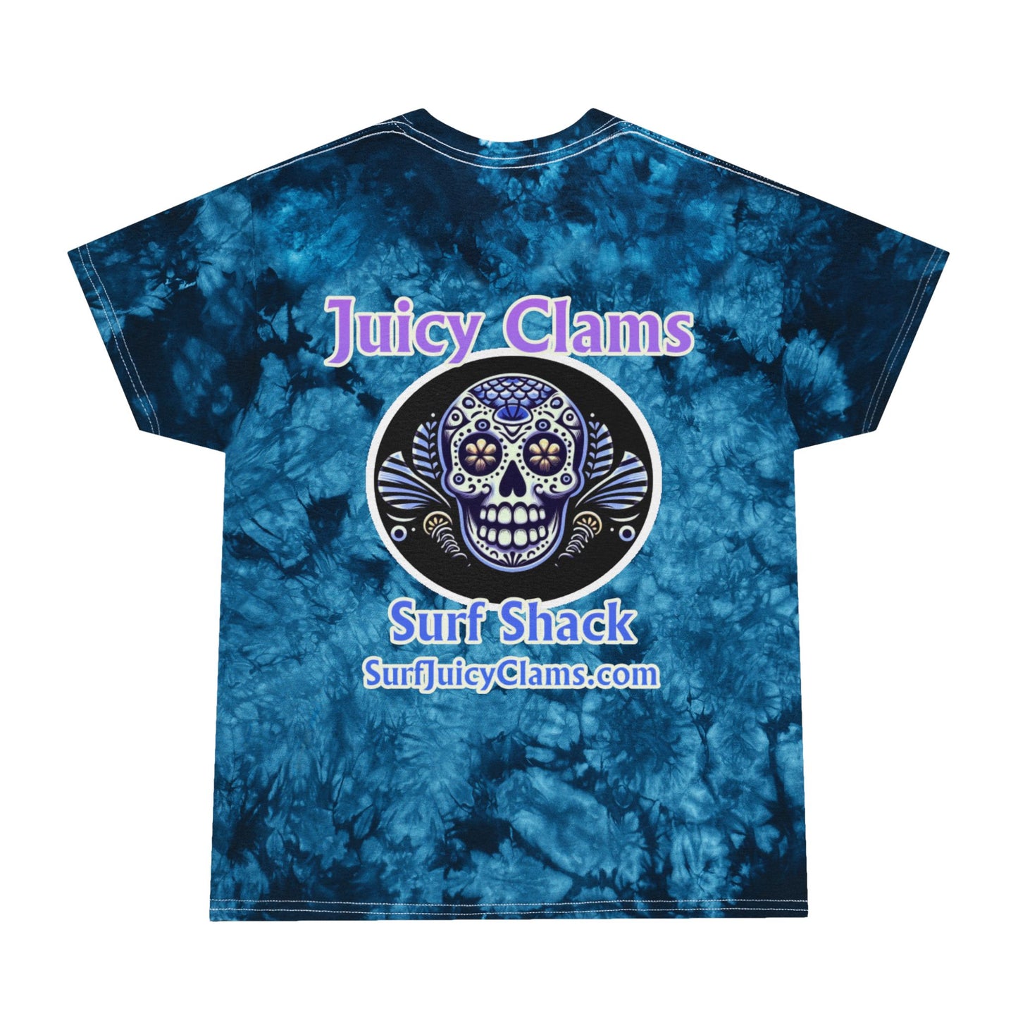 Juicy Clams Unisex Logo Crystal Tie-Dye T-Shirt (A006)