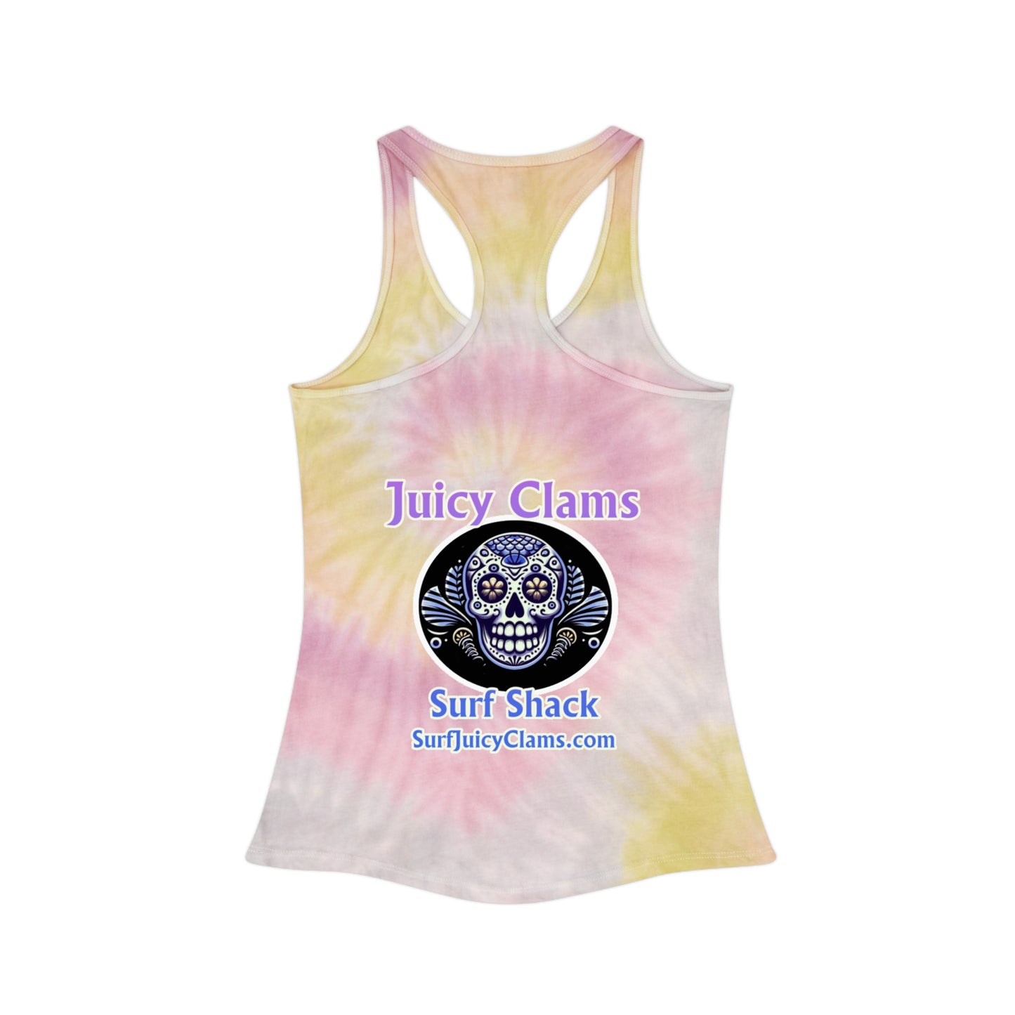 Juicy Clams Tie Dye Racerback Tank Top (A006)