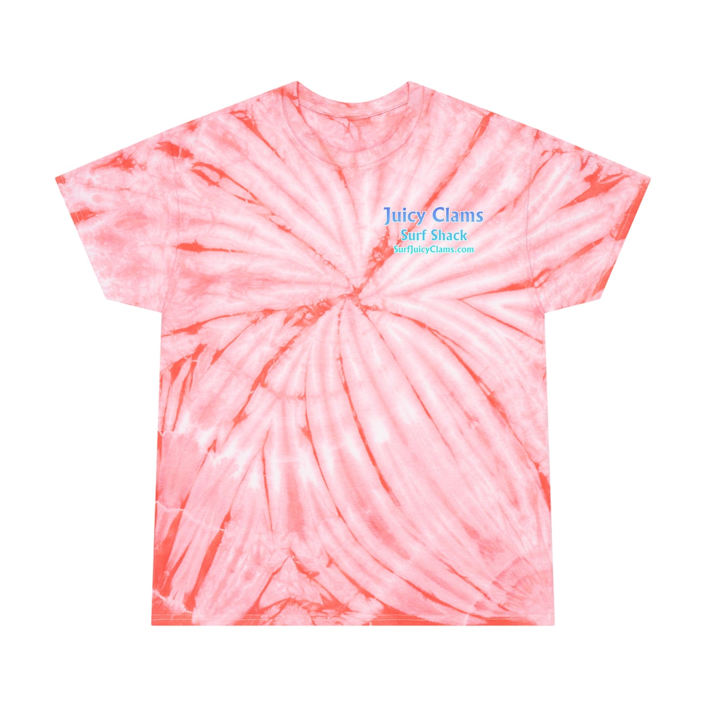 Juicy Clams Unisex Logo Cyclone Tie-Dye T-Shirt (A201)