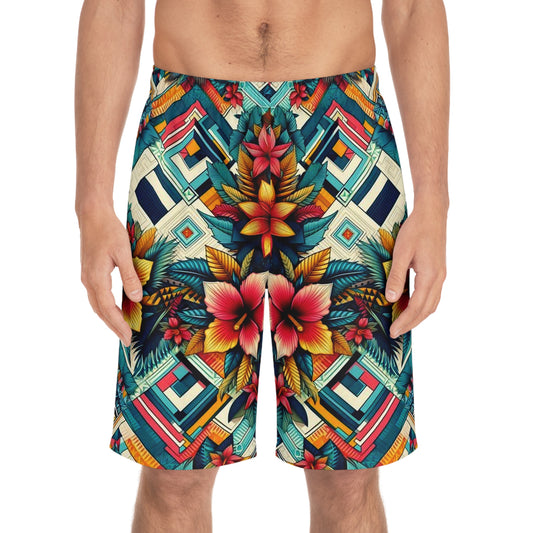 Juicy Clams Men's Board Shorts (H068)
