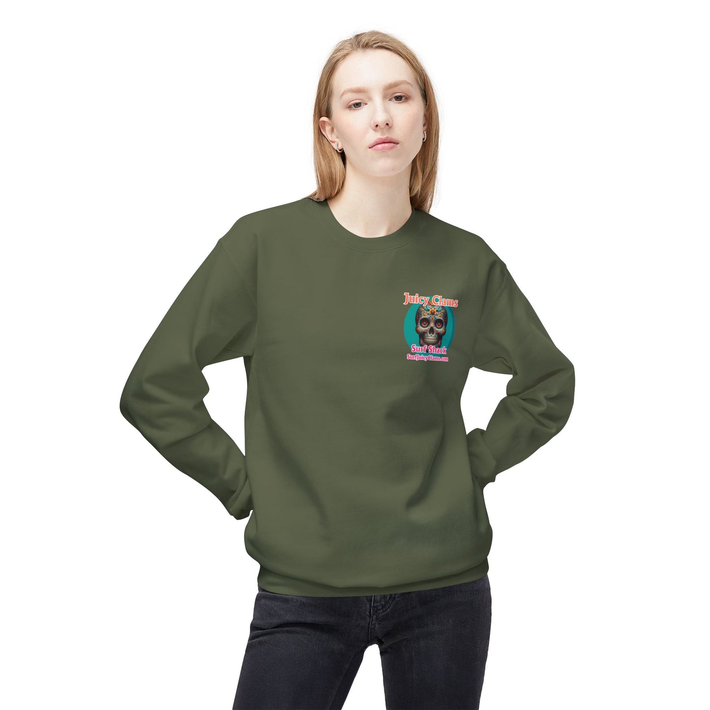 Juicy Clams Unisex Midweight Sweatshirt (A022)