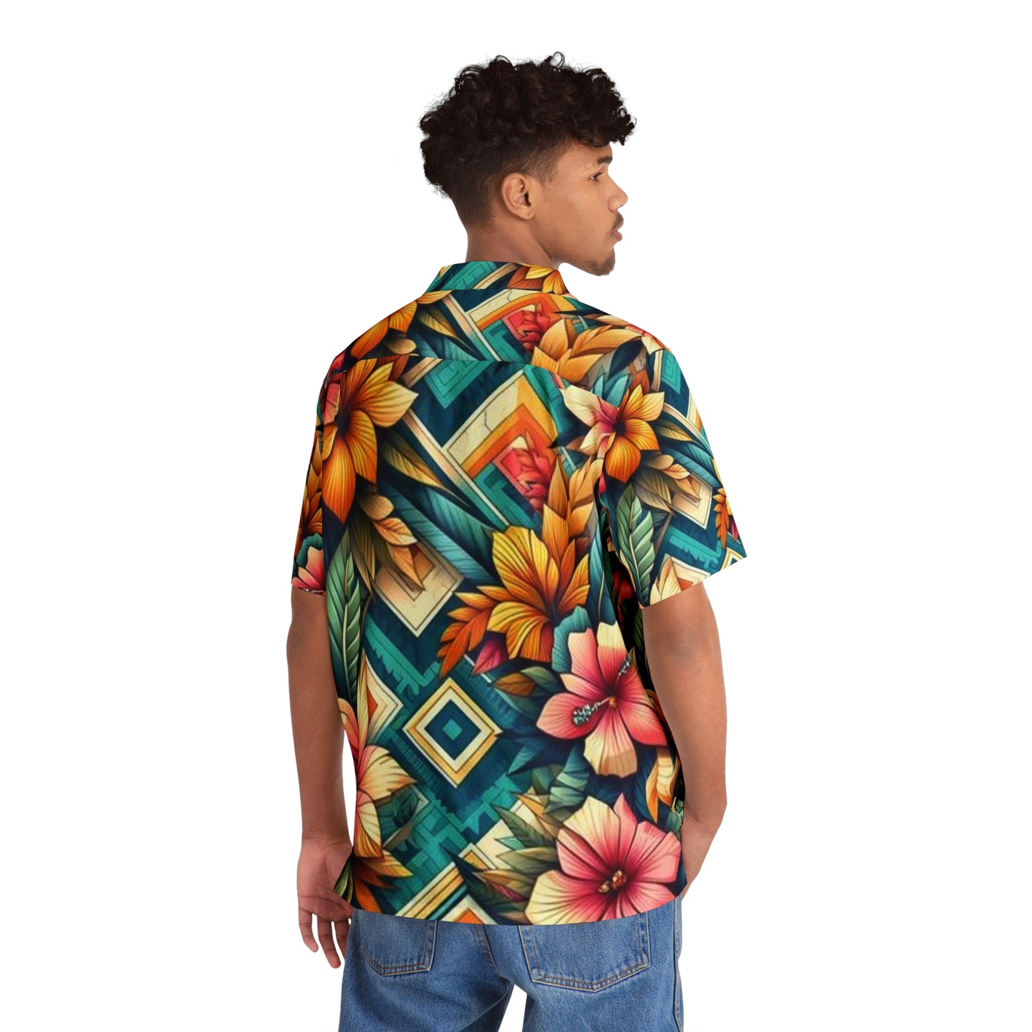 Juicy Clams Men's Hawaiian Shirt (1163)