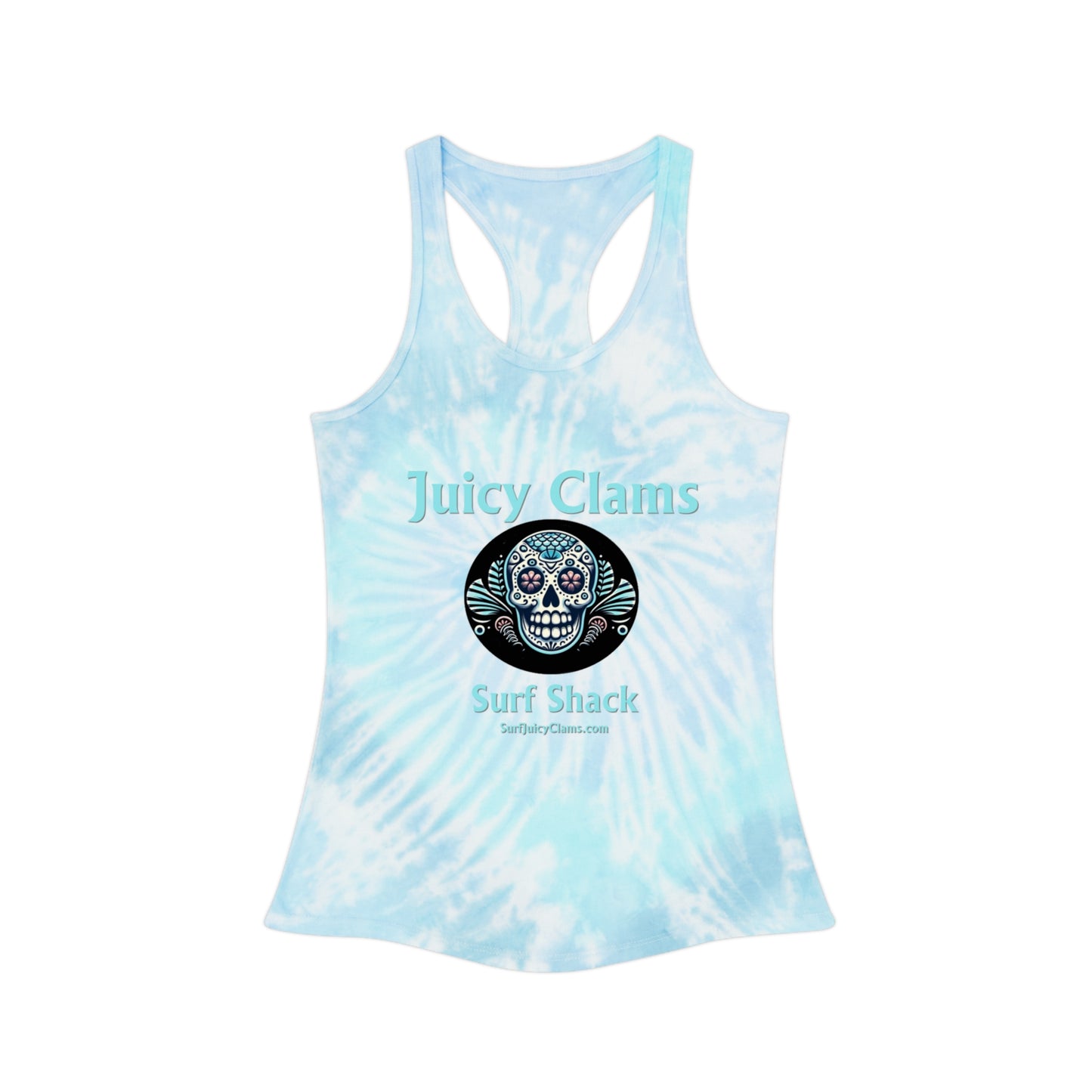 Juicy Clams Tie Dye Racerback Tank Top (L006)