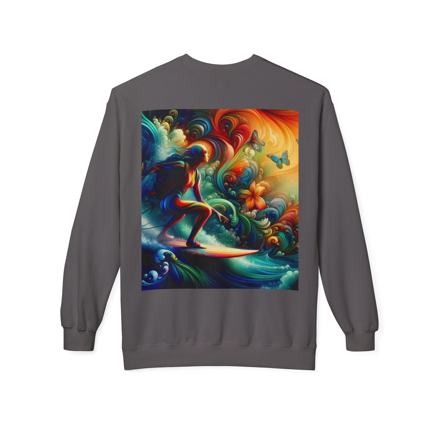 Juicy Clams Unisex Midweight Fleece Crewneck Sweatshirt (D006)