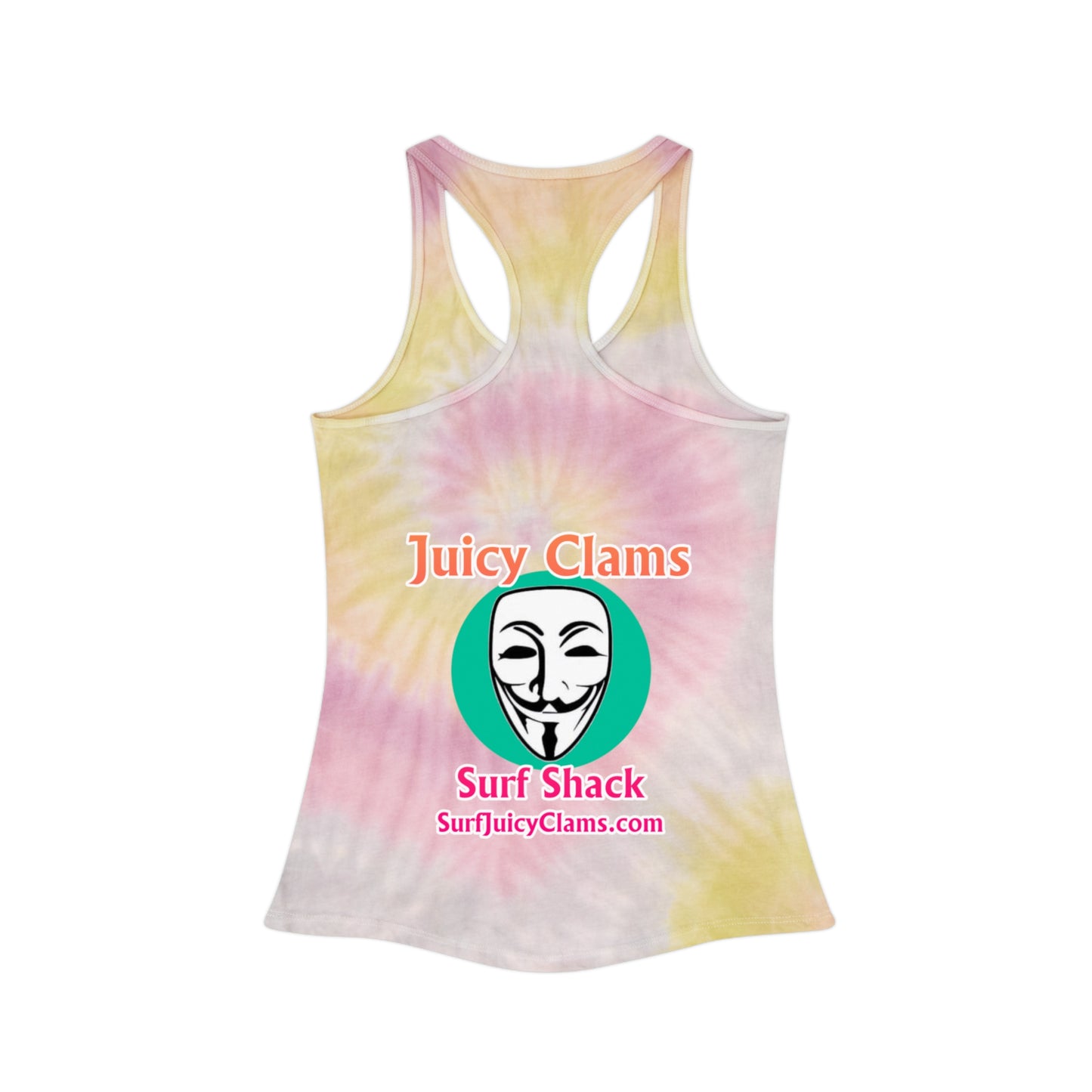 Juicy Clams Tie Dye Racerback Tank Top (L030)