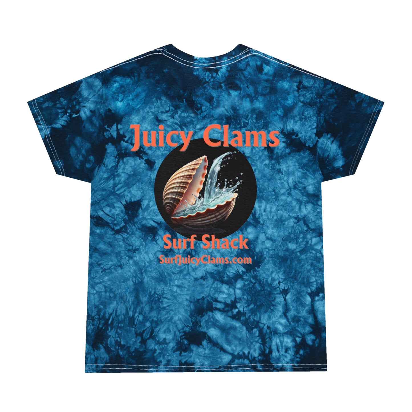 Juicy Clams Unisex Logo Crystal Tie-Dye T-Shirt (A011)