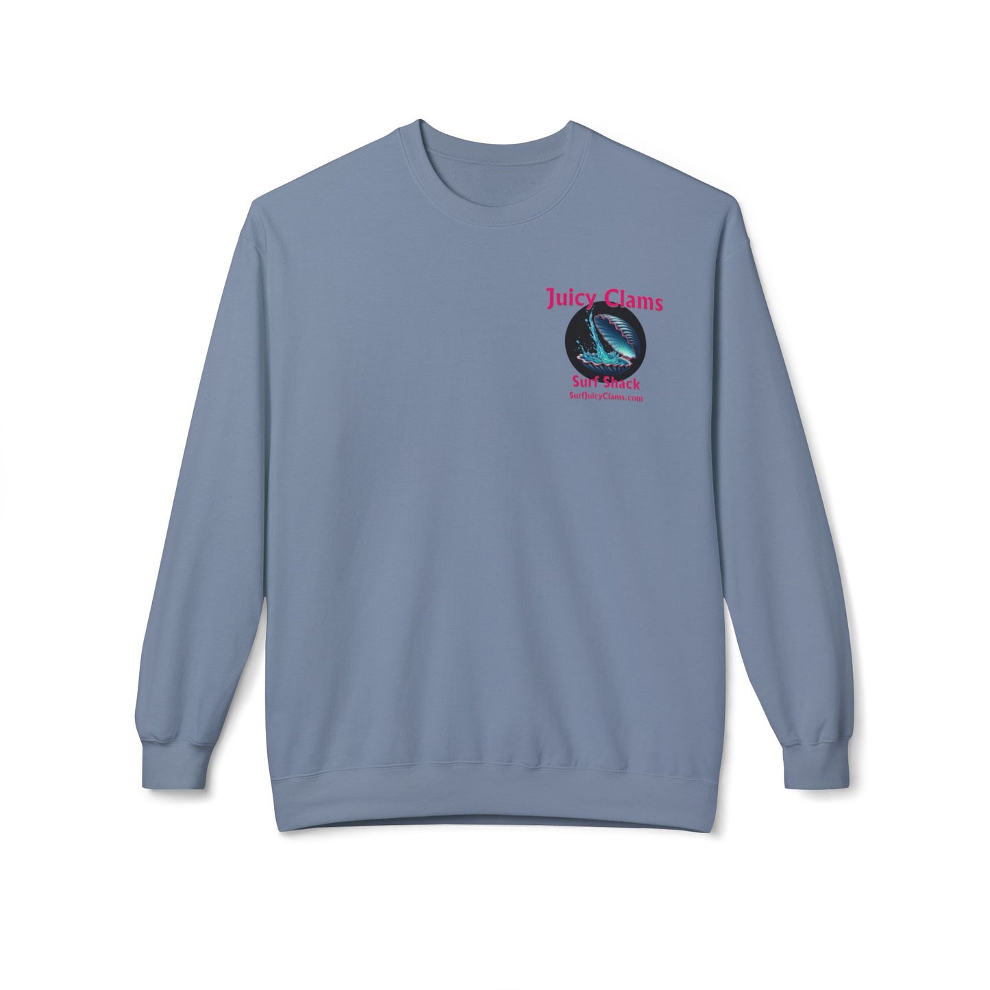 Juicy Clams Unisex Midweight Fleece Crewneck Sweatshirt (L010)