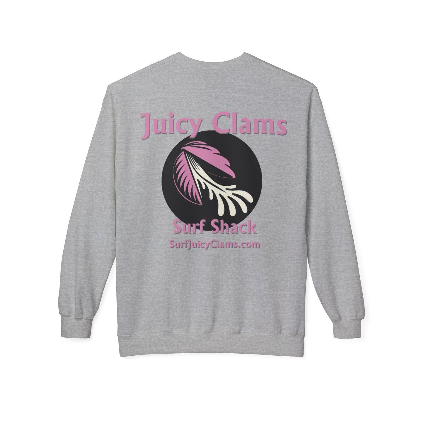 Juicy Clams Unisex Midweight Fleece Crewneck Sweatshirt (L001)