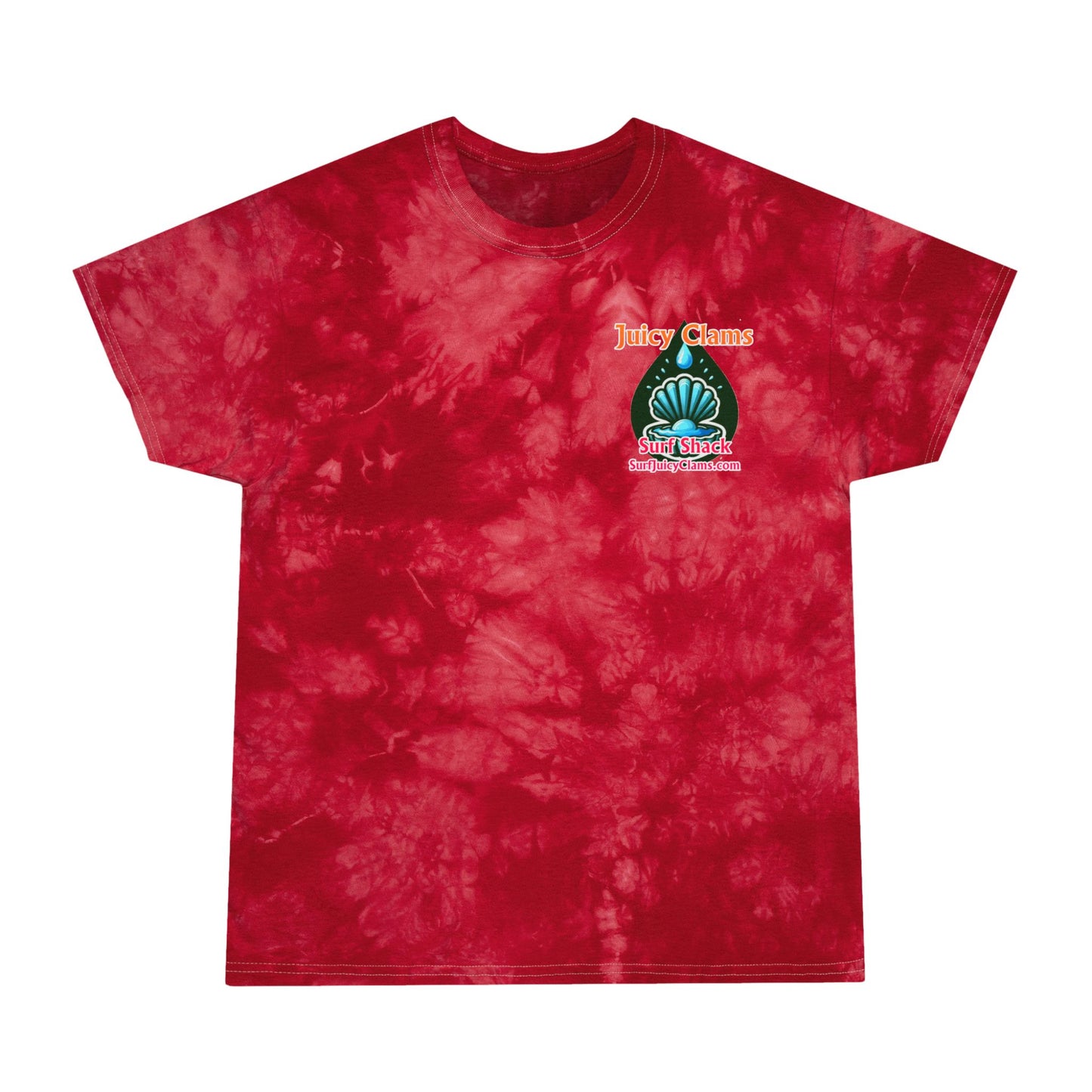 Juicy Clams Unisex Logo Crystal Tie-Dye T-Shirt (A015)