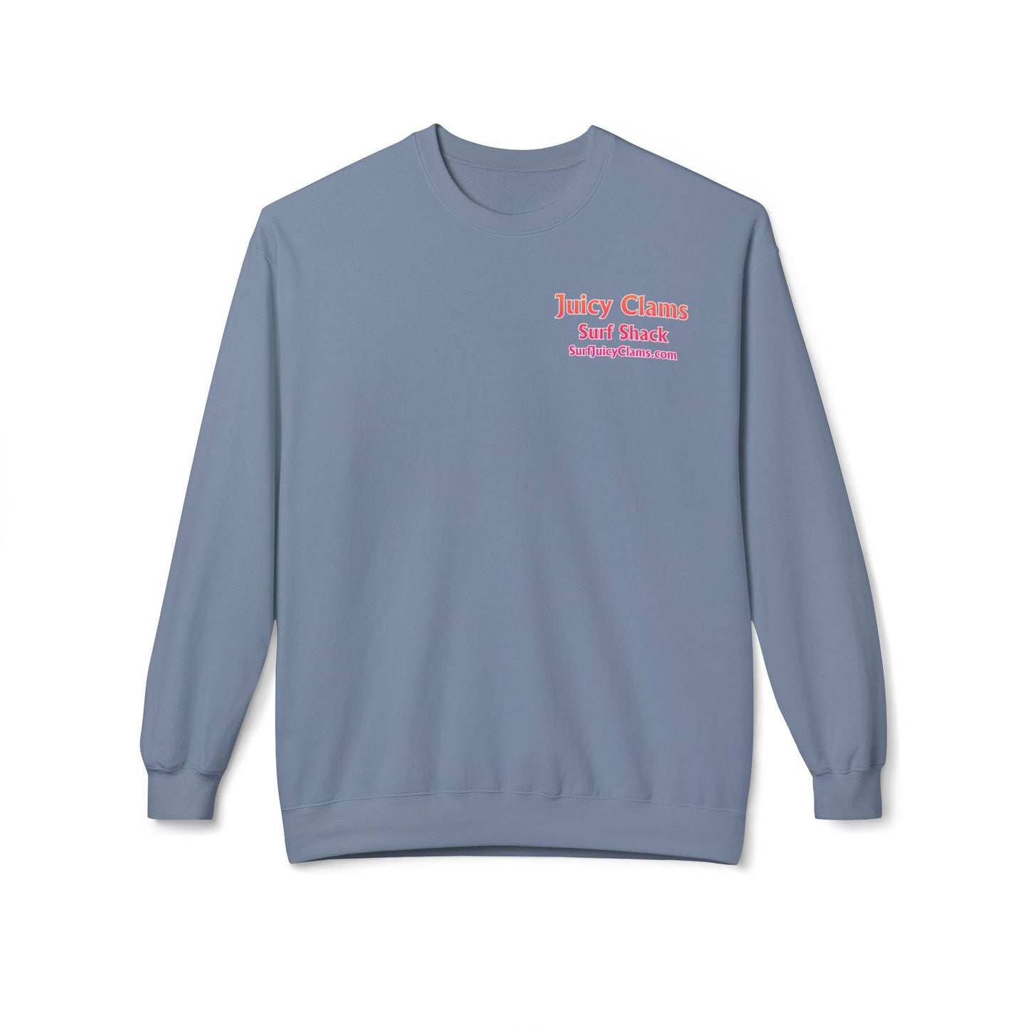 Juicy Clams Unisex Midweight Fleece Crewneck Sweatshirt (S004)