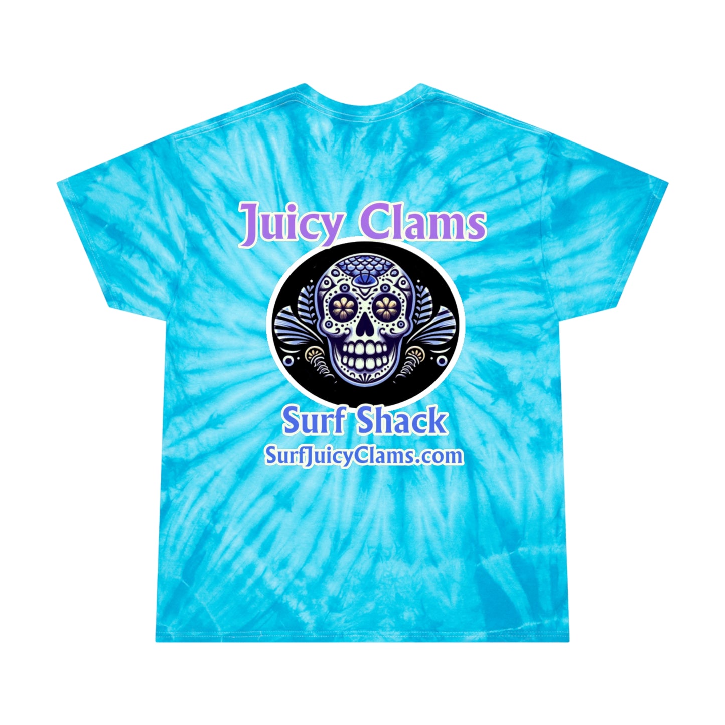 Juicy Clams Unisex Logo Cyclone Tie-Dye T-Shirt (A006)