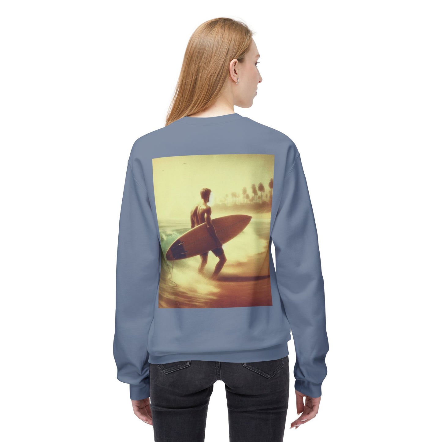 Juicy Clams Unisex Midweight Fleece Crewneck Sweatshirt (V048)