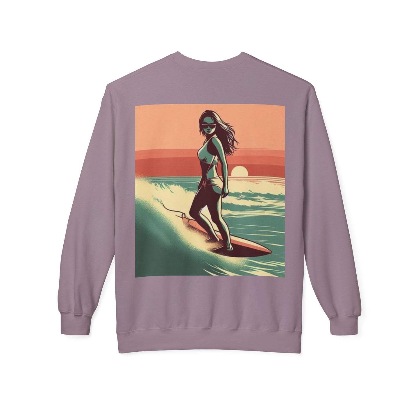 Juicy Clams Unisex Midweight Fleece Crewneck Sweatshirt (V059)