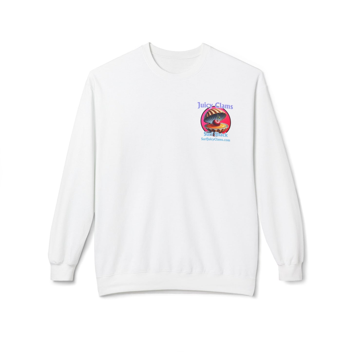 Juicy Clams Unisex Midweight Fleece Crewneck Sweatshirt (L021)