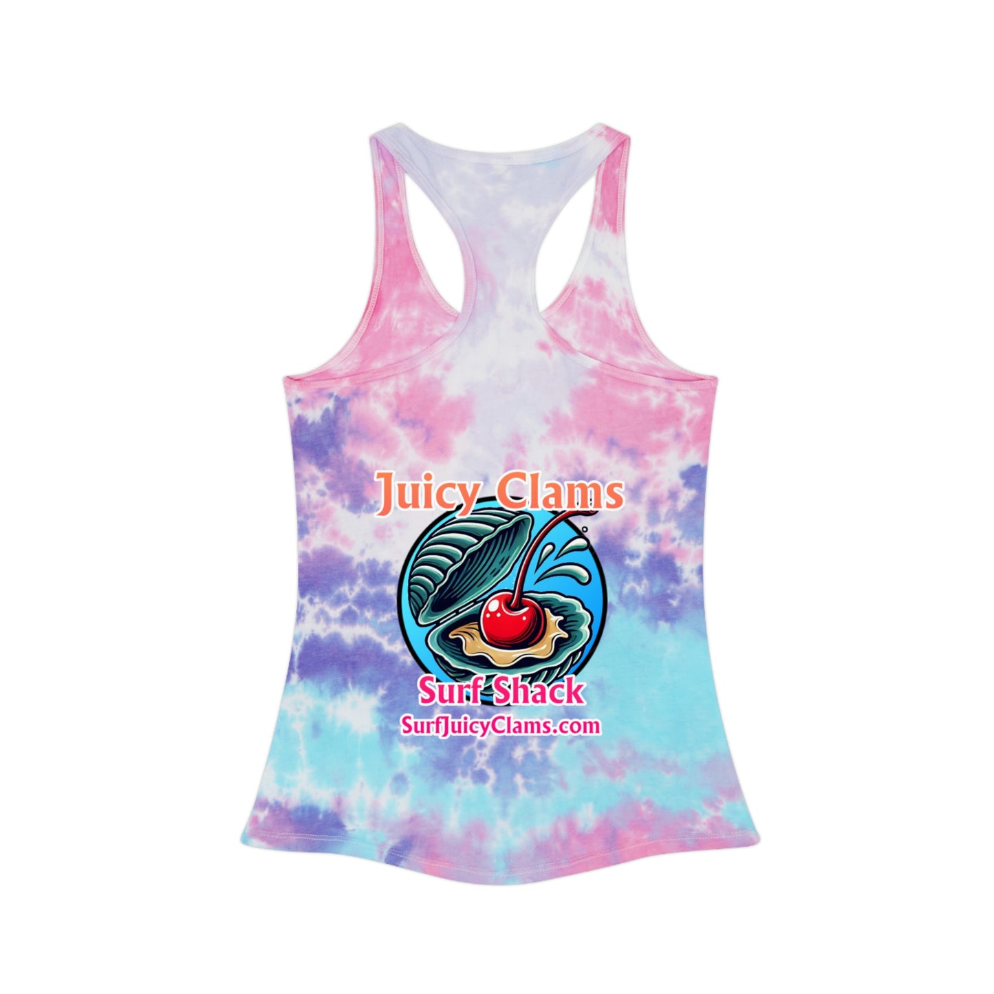 Juicy Clams Tie Dye Racerback Tank Top (A003)