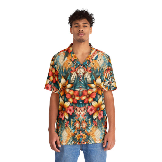 Juicy Clams Men's Hawaiian Shirt (1034)