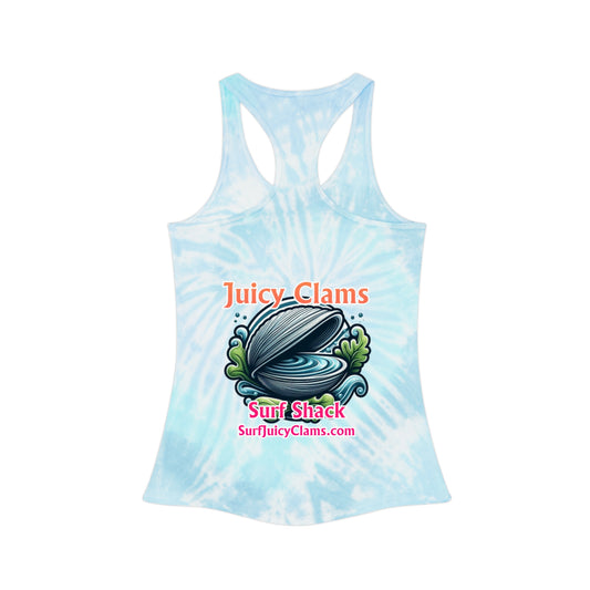 Juicy Clams Tie Dye Racerback Tank Top (A013)
