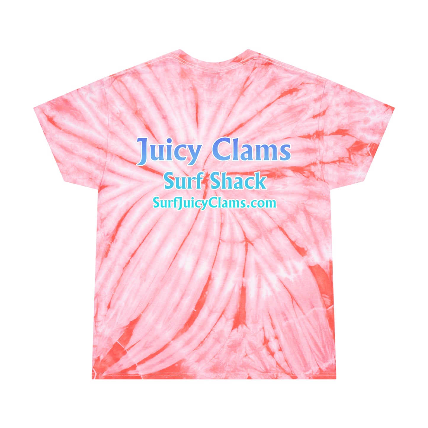 Juicy Clams Unisex Logo Cyclone Tie-Dye T-Shirt (A201)