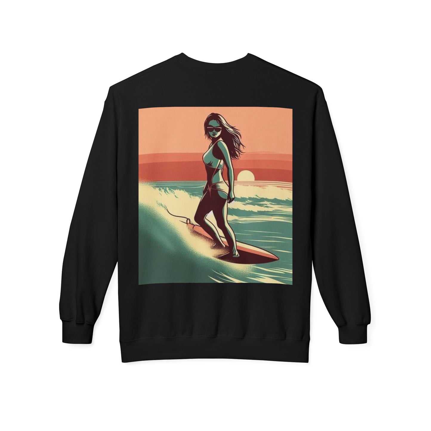 Juicy Clams Unisex Midweight Fleece Crewneck Sweatshirt (V059)