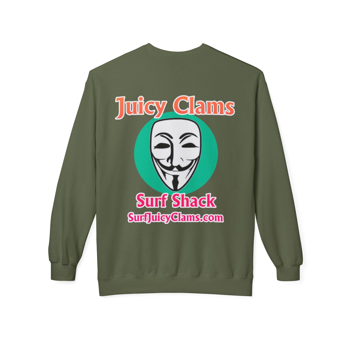 Juicy Clams Unisex Midweight Fleece Crewneck Sweatshirt (L030)