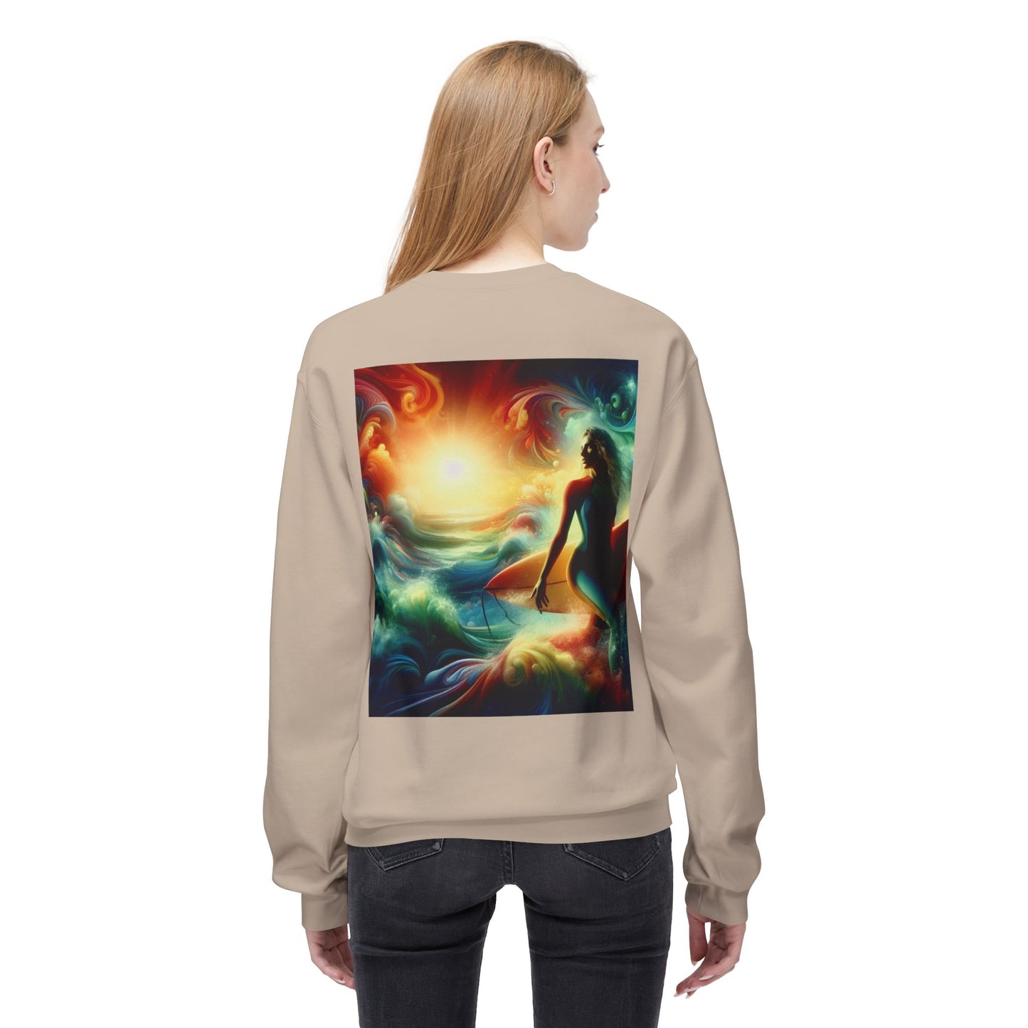 Juicy Clams Unisex Midweight Fleece Crewneck Sweatshirt (D004)