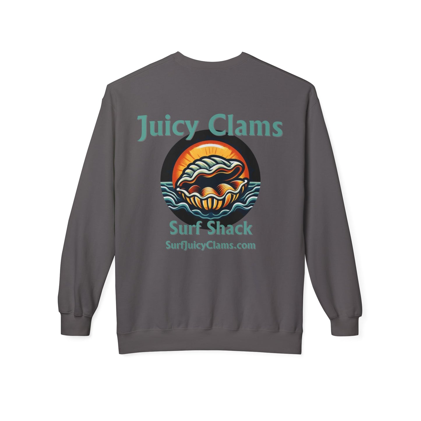 Juicy Clams Unisex Midweight Fleece Crewneck Sweatshirt (L002)