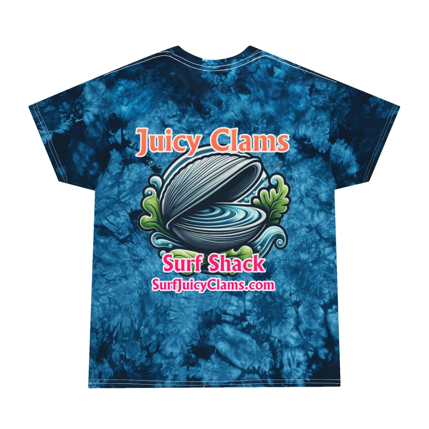 Juicy Clams Unisex Logo Crystal Tie-Dye T-Shirt (A013)