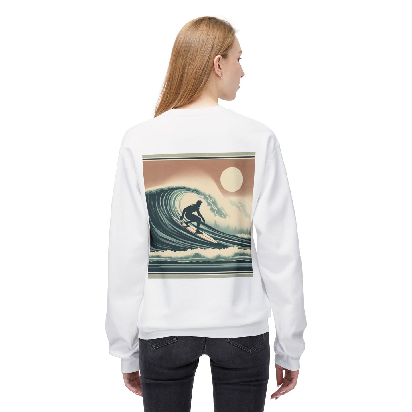 Juicy Clams Unisex Midweight Fleece Crewneck Sweatshirt (V041)